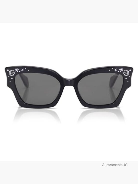 Square Cat Eye Limited-Edition Polarized Sunglasses Pearl Accents main image 4